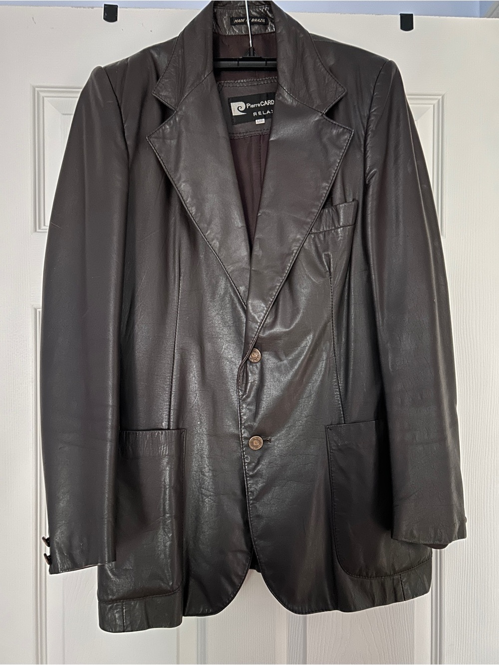 Pierre Cardin Men's Brown Leather Jacket